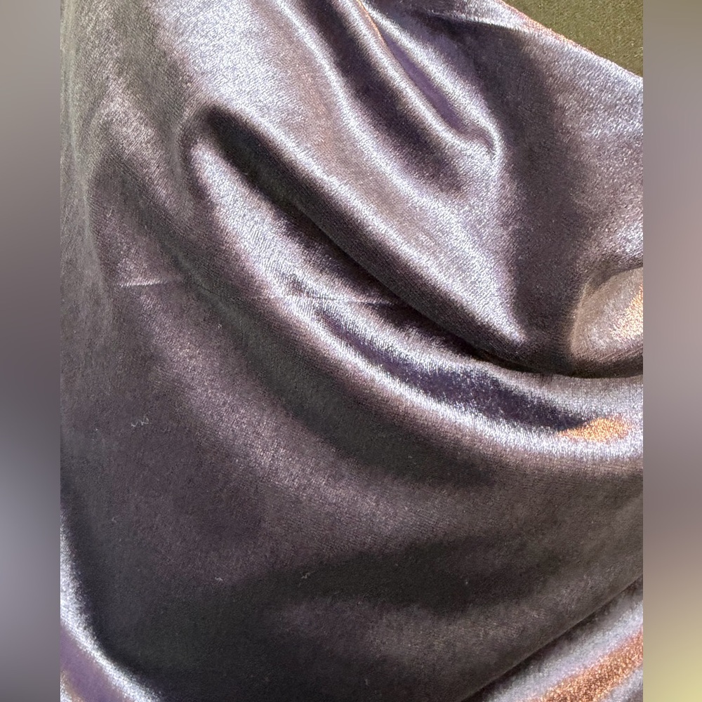 Mystree Deep Purple Satin Midi Dress - Picture 4 of 7